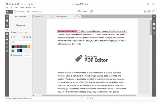PDF Editor - Бесплатное редактирование ...