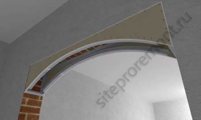 Как сделать каркас для арки из профиля гипсокартона видео
