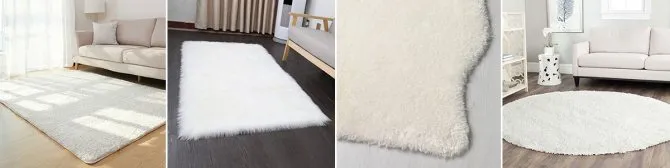 Почему чистить белые ковры проблематично