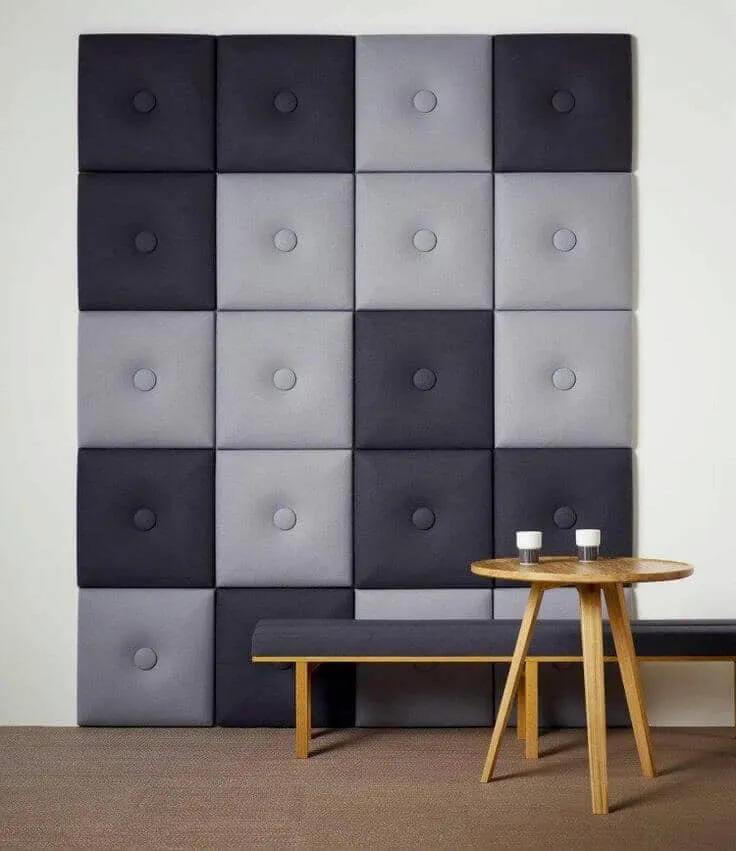 Мягкая стена - отличный творческий замысел для стильного домашнего интерьера