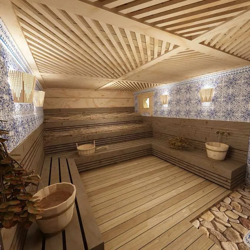 Внутренняя отделка бани в Москве: 103 ...