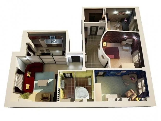 ( 60 фото) Схемы и фото планировок 4х комнатных квартир удачные решения